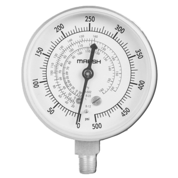 Marsh Bellofram Servicemans Test Gauge